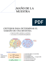 Tamaño de La Muestra y Teorema Del Límite Central