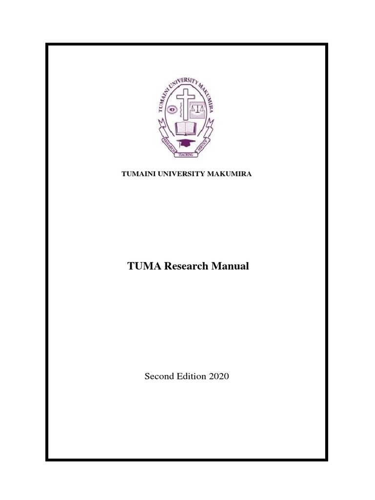 TUMA Research Manual: Tumaini University Makumira | PDF | Thesis ...