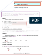 Expresiones Algebraicas - Repaso