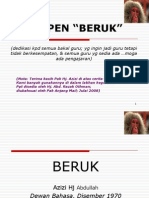 BERUK - A Malay Short Story