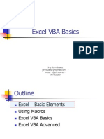 Excel VBA Basics