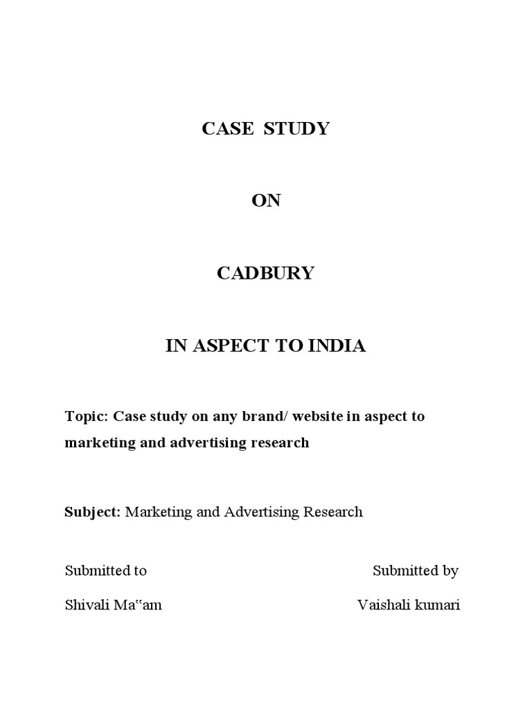 cadbury case study conclusion