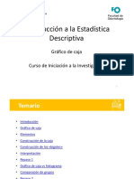 Gráfico de caja para presión diastólica de pacientes odontológicos