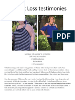 Weight Loss Testimoniesa