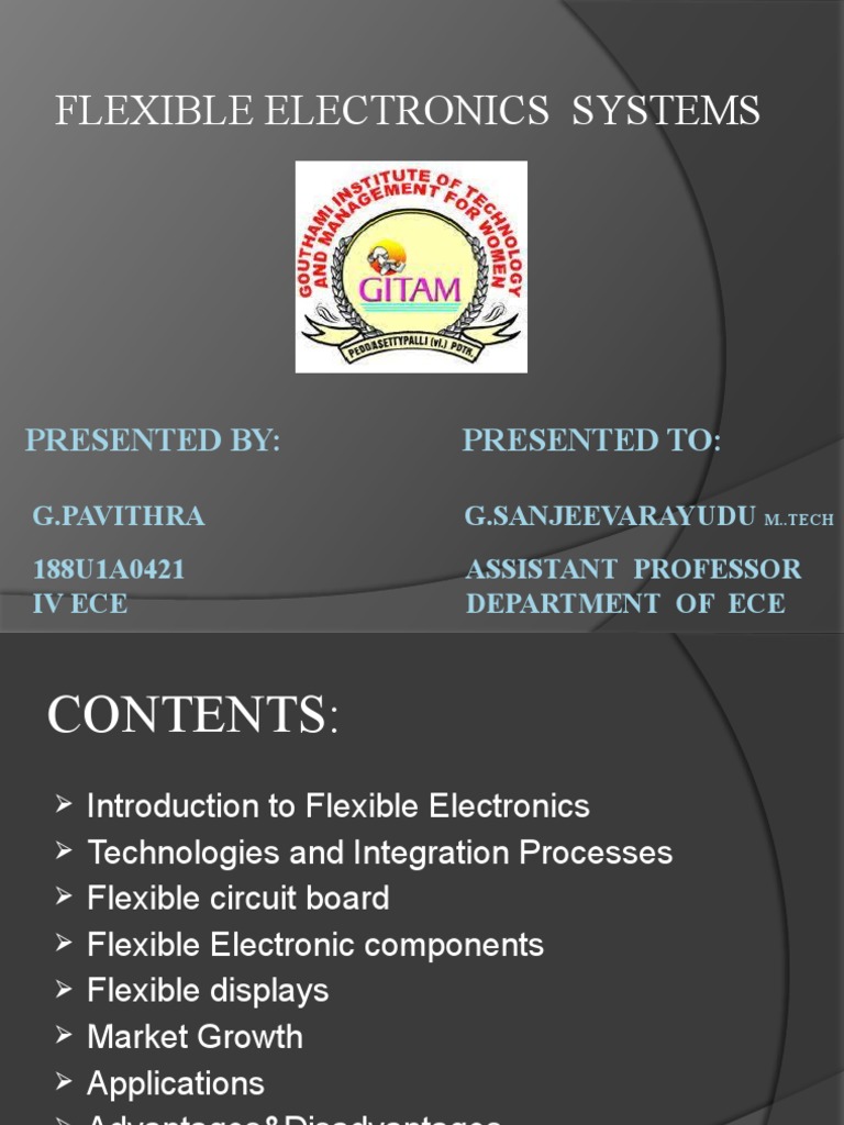 Overview of Flexible Electronics Systems | PDF