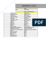 Machine No: Go-13B: PLC PLC Cat No PLC Ip