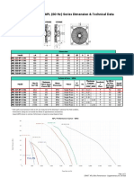 EF-B2-03 TO 04: Propeller Fans - APL (60 HZ) Series Dimension & Technical Data