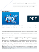 Inducción: Módulo 3: Análisis Particular de Las Actividades de Apoyo Como Ejes Del Valor