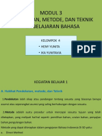 PDGK4204 Modul 3 Kelompok 4 Metode, Teknik Dan Pendekatan