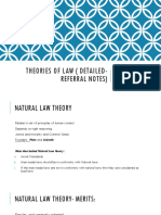 Detailed Referral Notes On Theories of Law