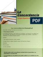 La Concordancia Gramatical