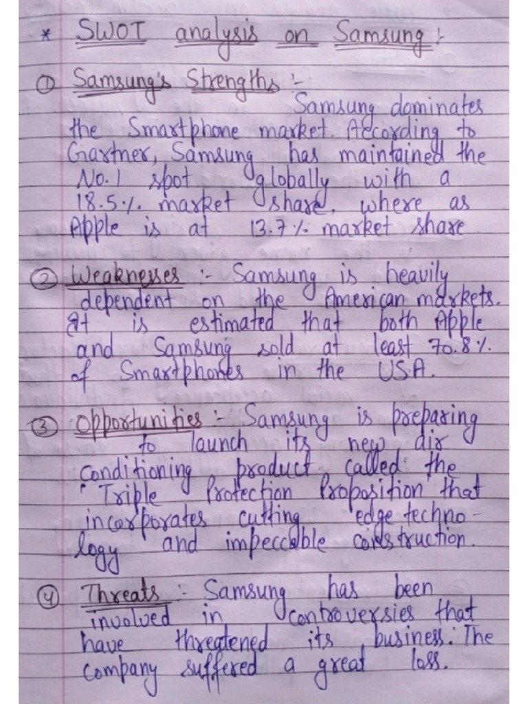 Swot Analysis Assignment Pdf