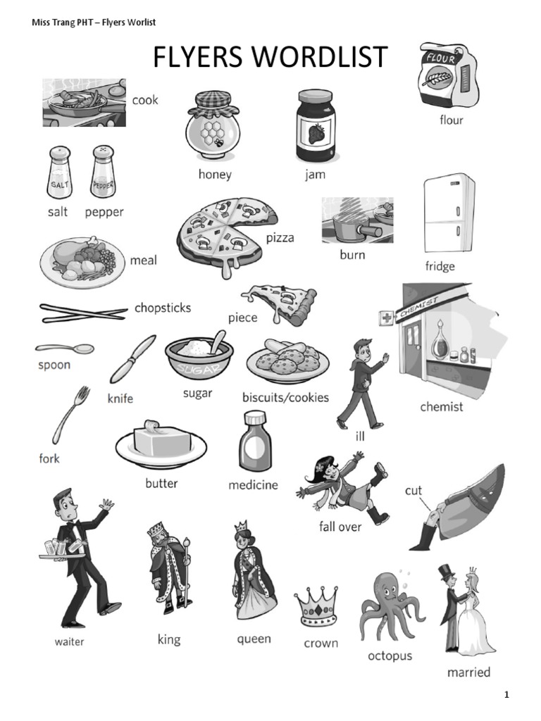 Flyers Wordlist | PDF