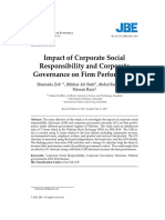 Impact of Corporate Social Responsibility and Corporate Governance On Firm Performance