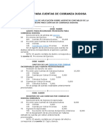 PROVISIÓN para Cuentas de Cobranza Dudosa