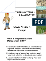Fertilizer Materials & Calculation: Maria Nenita D. Campo