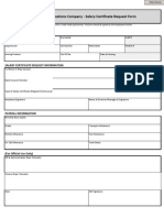 Salary Certificate Request Form