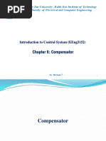 Chapter 6: Compensator: Introduction To Control System (Eeng3152)