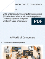 Topic 1 - Introduction To Computers