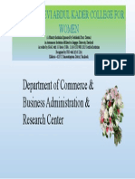 Thassim Beevi Abdul Kader College For Women: Department of Commerce & Business Administration & Research Center