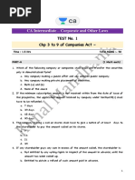 CA Inter Law Test 1