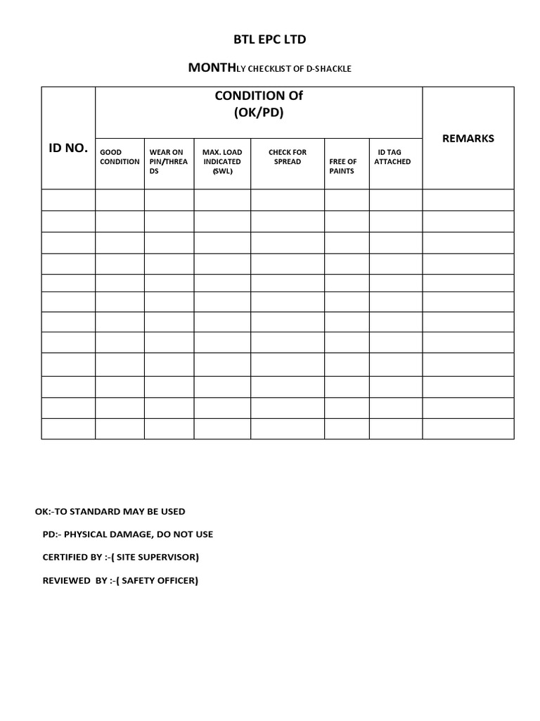 DShackles Checklist New PDF