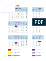 Calendario Formato 2022