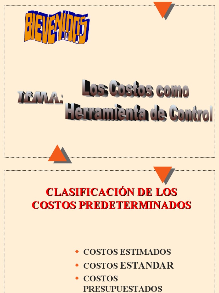Clasificación y Cálculo de Costos Estándar | PDF | Costo | Presupuesto