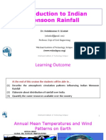 Introduction To Indian Monsoon Rainfall Pattern