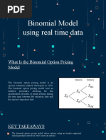 Binomial Model Using Real Time Data