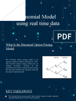 Binomial Model Using Real Time Data