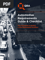 Automotive Requirements Guide & Checklist: The 10 Essentials For Writing A Clear Requirements Document