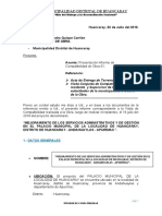 Informe de Compatibilidad de Obra HUANCARAY