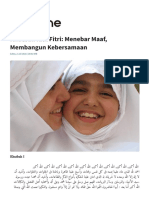 Khutbah Idul Fitri - Menebar Maaf, Membangun Kebersamaan