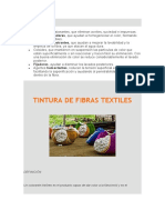 Tintura de Fibras Textiles