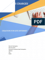 Cahier Des Charges: Creation D'Un Site Internet