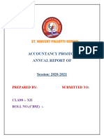 Accountancy Project Format