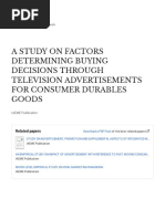 A Study On Factors Determining Buying Decisions Through Television Advertisements For Consumer Durables Goods-2-With-cover-page-V2