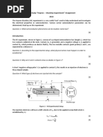 Self-Study "Haynes - Shockley Experiment" Assignment 2022: C S E S