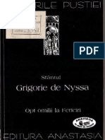 (Sfantul Grigorie de Nyssa) Opt Omilii La Fericiri