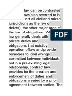 Contract and Tort