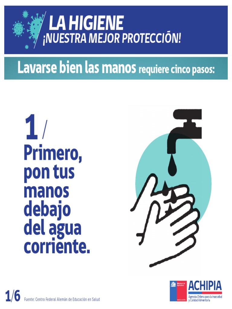 5 Pasos para un Lavado de Manos Efectivo | PDF | Higiene | Lavado de manos