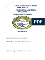 Dossier Investigación Cualitativa y Cuantitativa