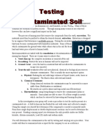 Analyzing Contaminated Soil (Project)