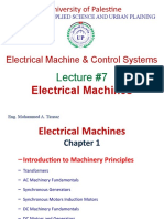 University of Palestine College Lecture on Electrical Machines