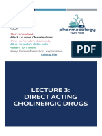 3 - Direct Acting Cholinergic Drugs