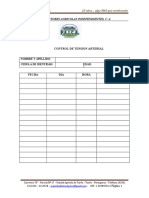 Formato Control Arterial