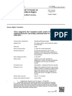 Advance Unedited Version: International Covenant On Civil and Political Rights