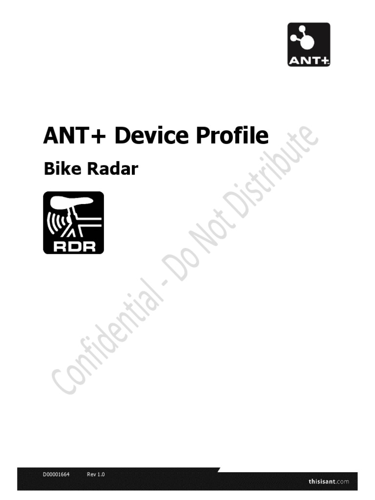 ant  bike radar