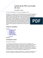 La Incorporación de Las TICs en El Aula